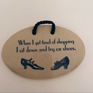 Shoe Lover Ceramic Wall Art